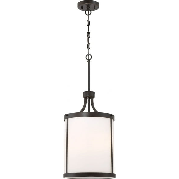 60/6326-Nuvo Lighting-Denver-Three Light Pendant-11.63 Inches Wide by 18.75 Inches High-Mahogany Bronze Finish    -Traditional Installation
