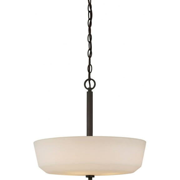 60/5907-Nuvo Lighting-Willow-Four Light Pendant-18 Inches Wide by 17.63 Inches High-Forest Bronze Finish    -Traditional Installation