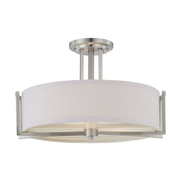 Nuvo Lighting - Gemini-Three Light Semi-Flush Mount-18.38 Inches Wide by 12.25