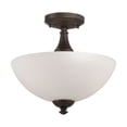 thumbnail image 1 of 60/5144 Nuvo Lighting Patton-3 Light Semi Flush-13 Inches Wide by 11 Inches High-Prairie Bronze Finish, 1 of 2