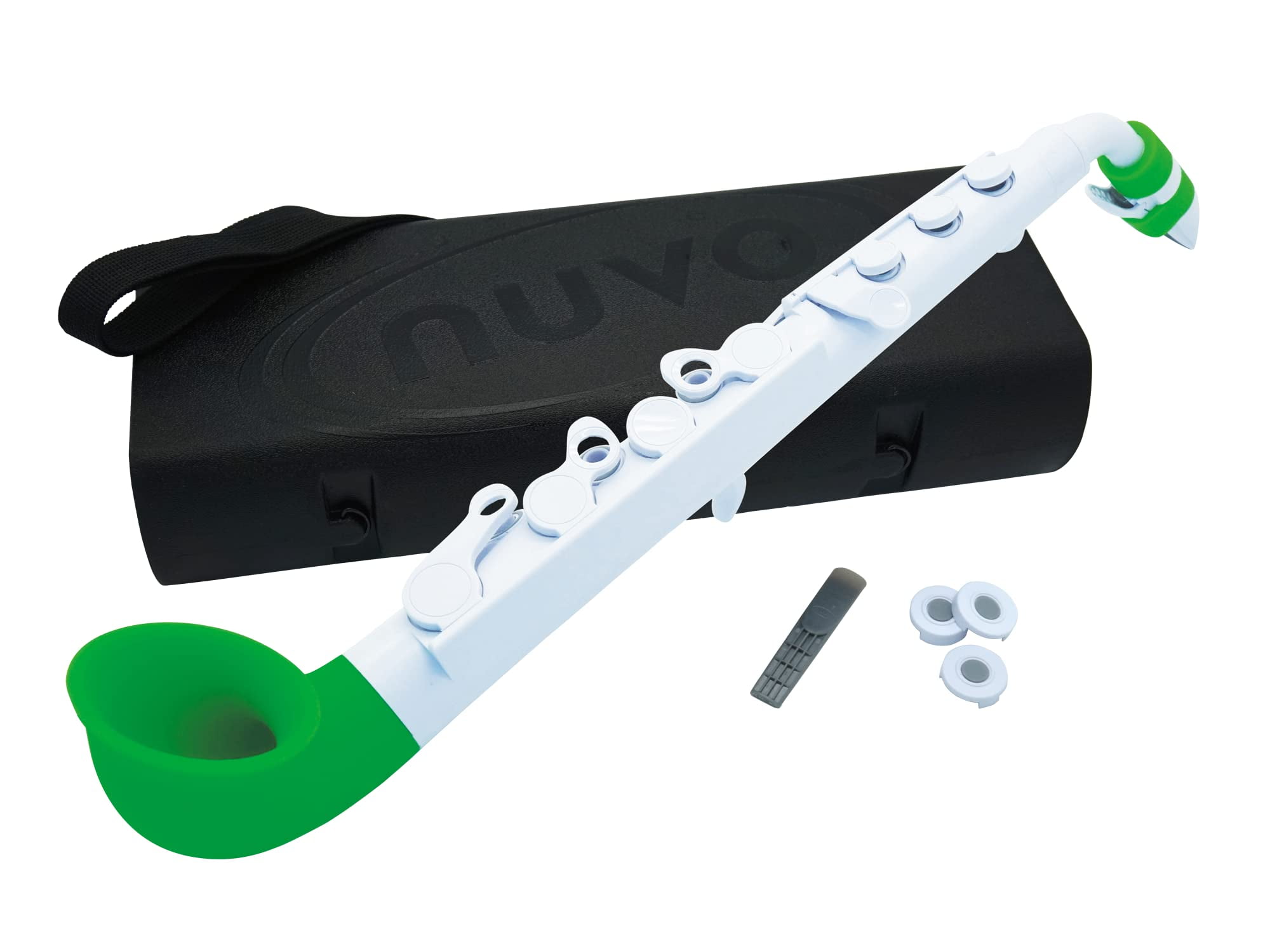 Nuvo Soprano Saxophone, White/Green (N520JWGN)