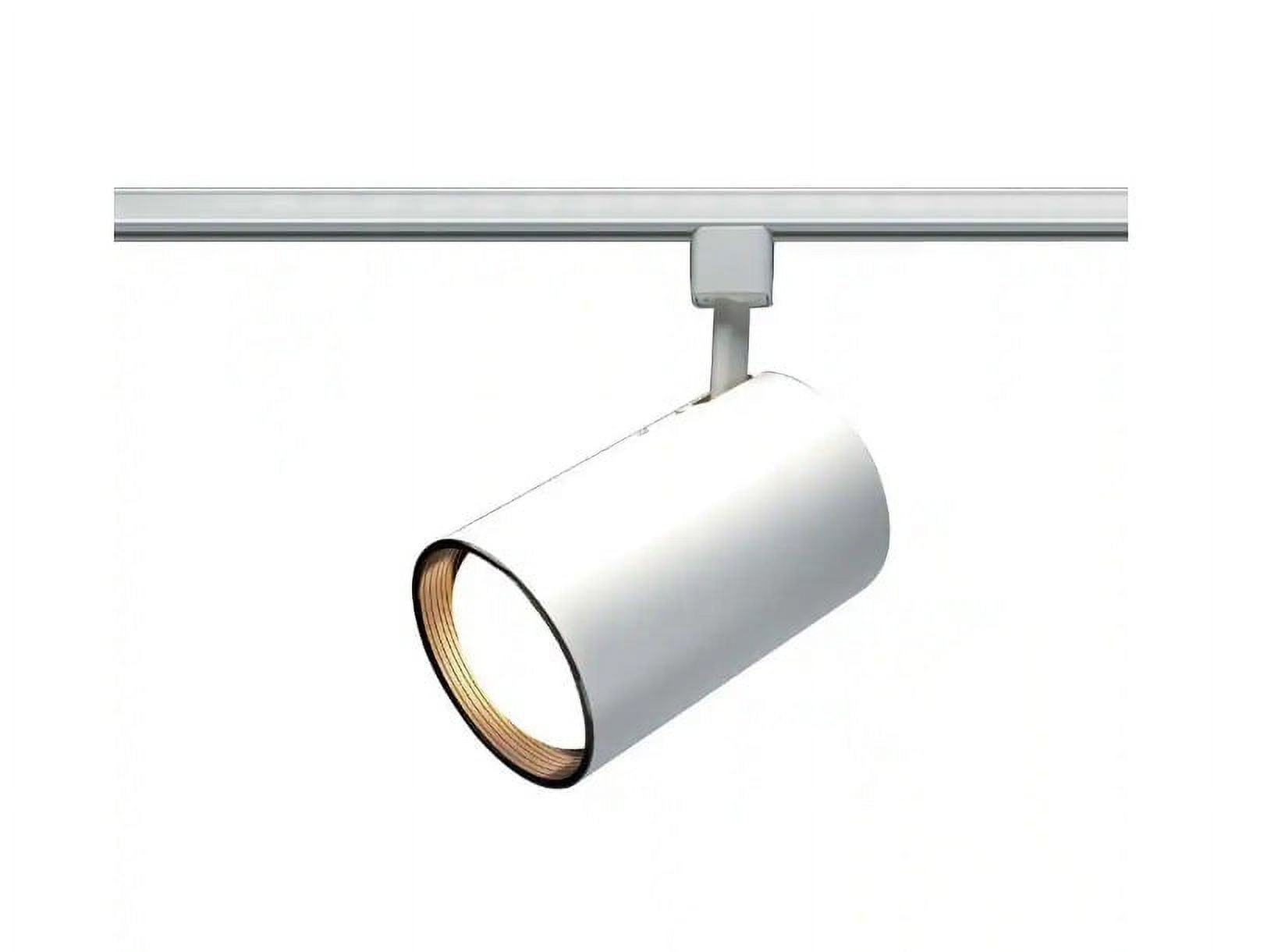 White Adjustable Straight Cylinder Track Head Light