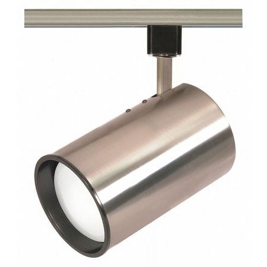 Brushed Nickel Adjustable Straight Cylinder Track Head