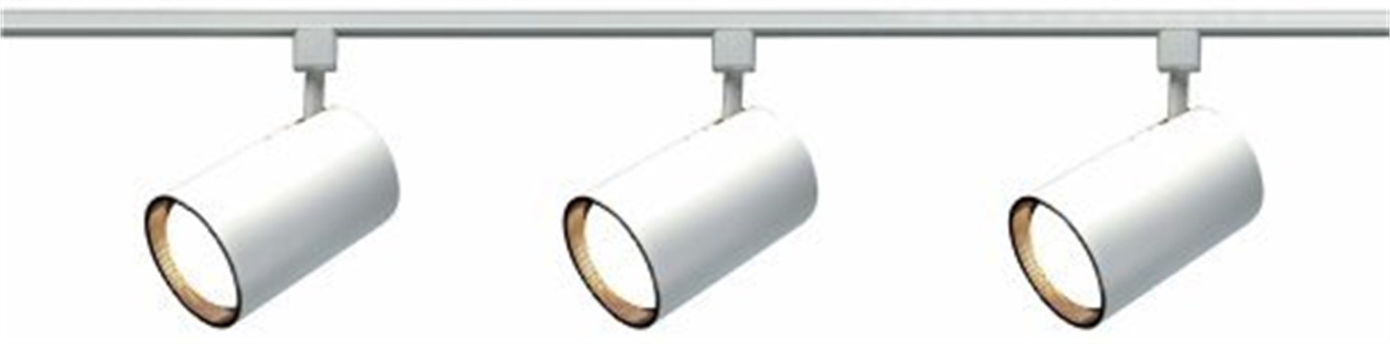 Nuvo White 3-Light Straight Cylinder Track Kit