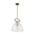 thumbnail image 1 of 60/7142-Nuvo Lighting-Teresa-1 Light Bell Pendant in Traditional Style-14 Inches Wide by 16.5 Inches High-Burnished Brass Finish, 1 of 8