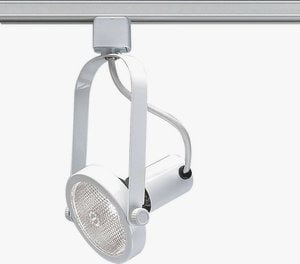 White Adjustable Gimbal Ring Track Light Head