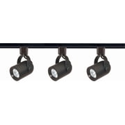 Nuvo Lighting - Three Light Line Voltage Round Back Track Kit-5.25 Inches Wide