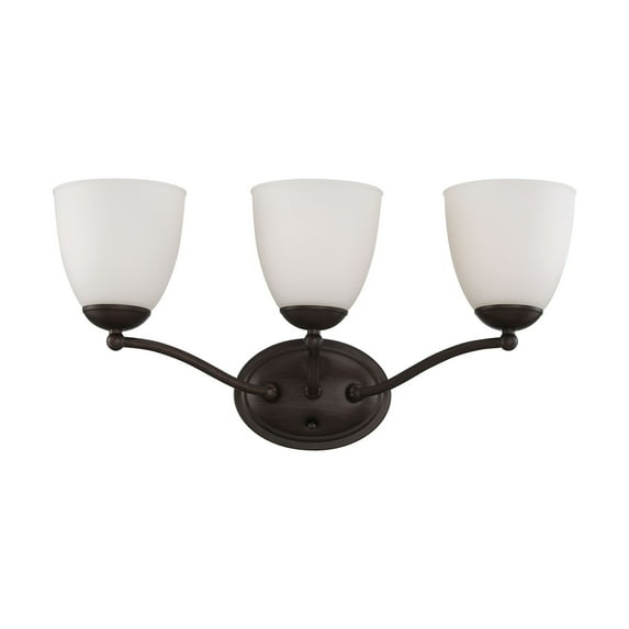 60/5133 Nuvo Lighting Patton-3 Light Vanity Fixture-21 Inches Wide by 10 Inches High