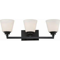 Mobili 3 - Light Aged Bronze / Dark Brown Glass Wall Sconce