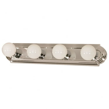 60/297-Nuvo Lighting-Four Light Vanity Racetrack Style-24 Inches Wide by 4.75 Inches High
