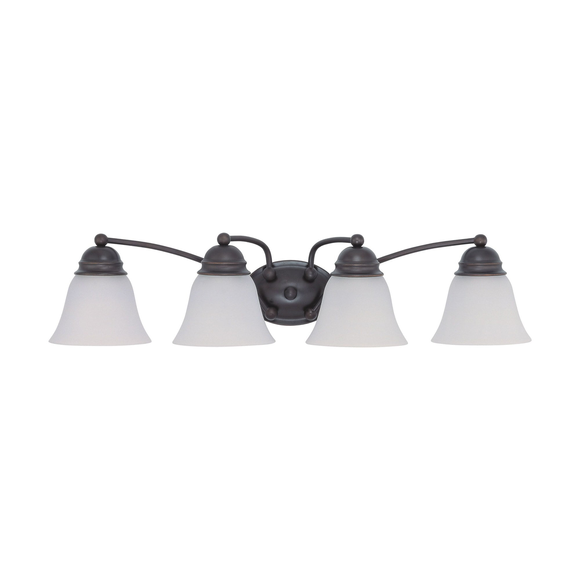 Empire Mahogany Bronze 4-Light 28.75" Vanity Wall Fixture