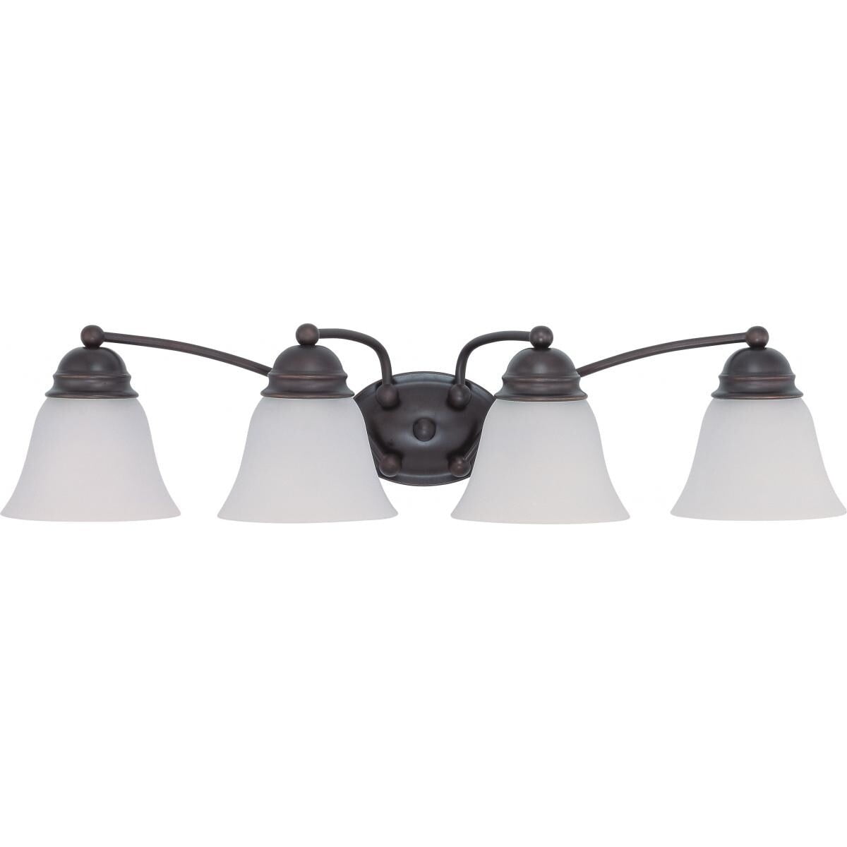 Empire Mahogany Bronze 4-Light 28.75" Vanity Wall Fixture