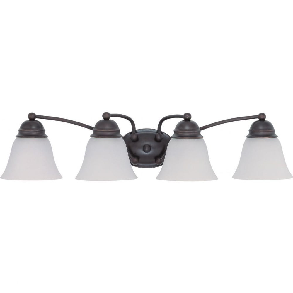 Empire Mahogany Bronze 4-Light 28.75" Vanity Wall Fixture