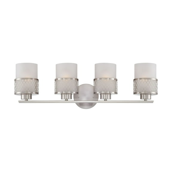 60/4684 Nuvo Lighting Fusion-Four Light Bath Vanity-27 Inches Wide by 8.25 Inches High