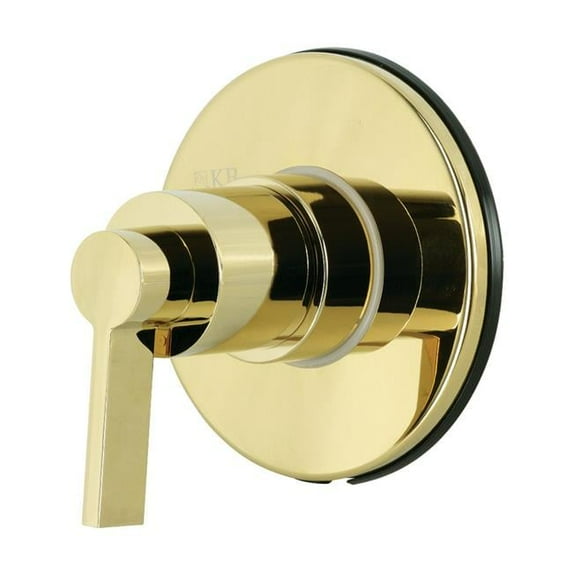 NuvoFusion 3 Way Modern Diverter Valve with Trim Kit, Polished Brass
