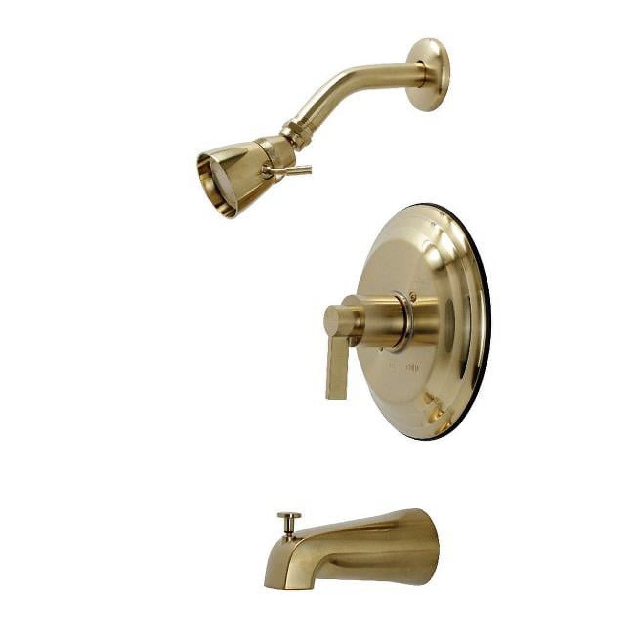 NuvoFusion SingleHandle Tub & Shower Faucet, Brushed Brass