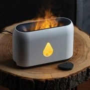 NuvoMed Flame Effect Aromatherapy Diffuser, Gray