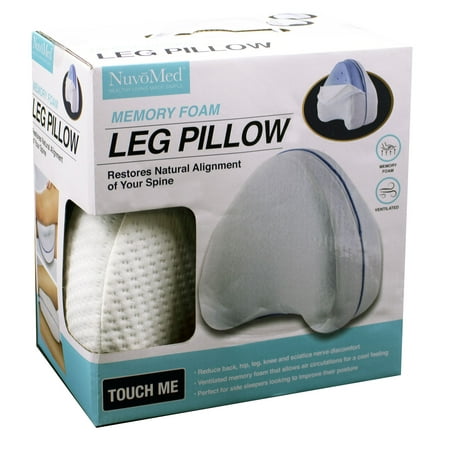 NuvoMed - Memory Foam Leg Pillow - White