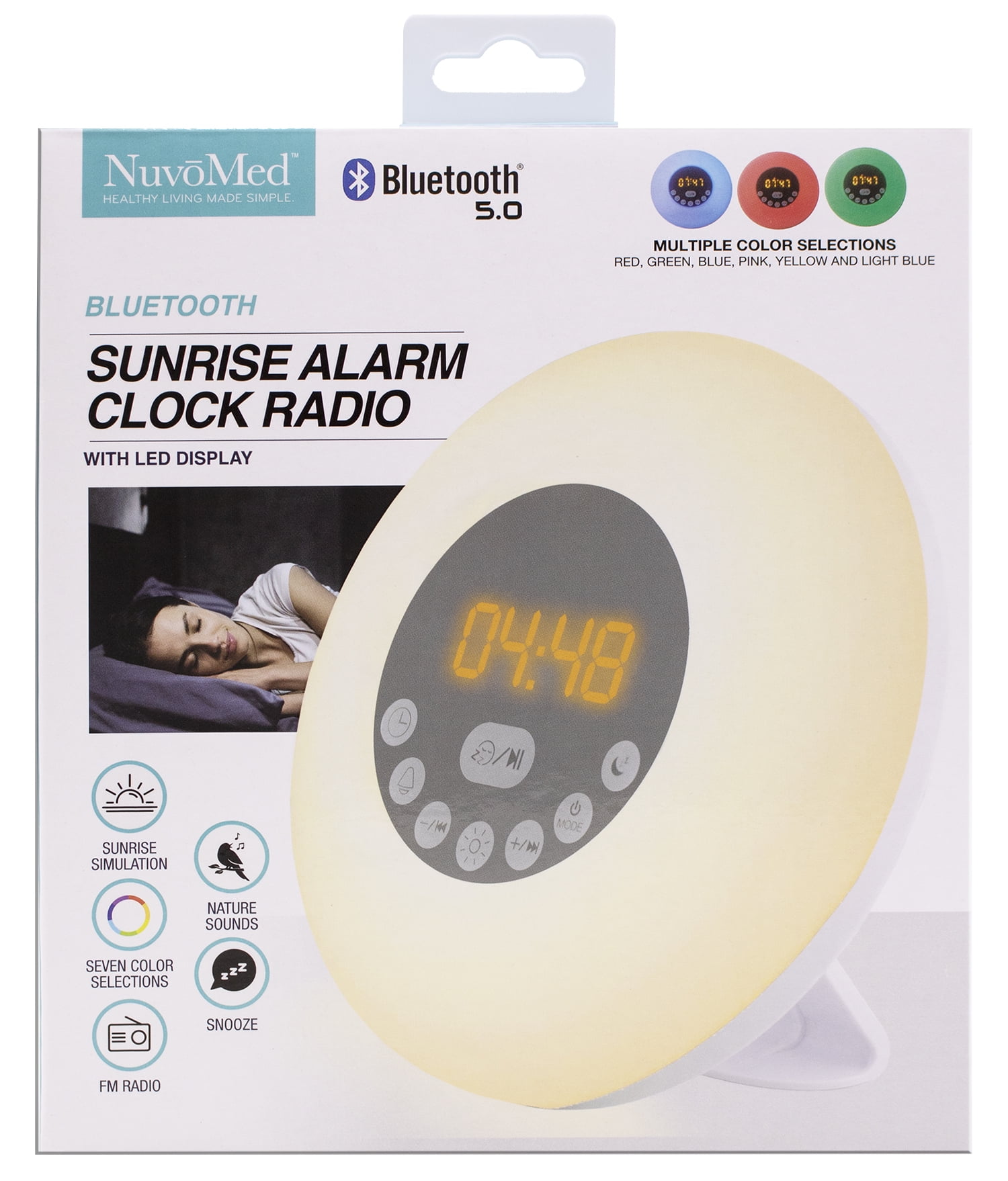 NuvoMed Sunrise Alarm Clock Radio