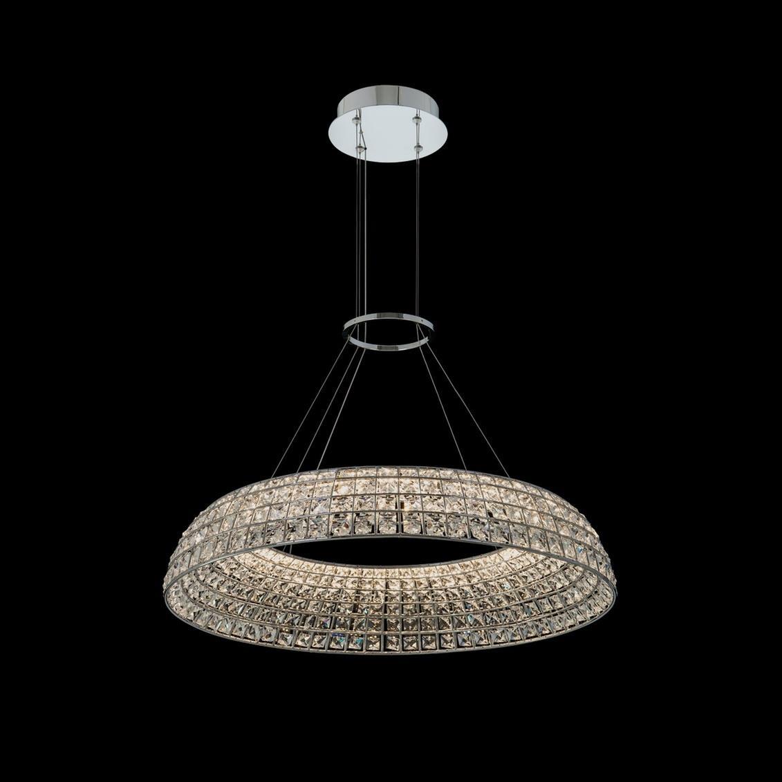 Nuvole 28 LED Pendant Light in Crystal and Chrome - Walmart.com