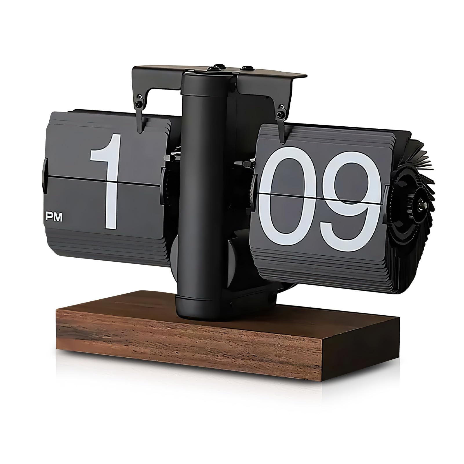 Nuvollo Flip Desk Clock - Retro Digital Flip Table Clock - Mid Century ...