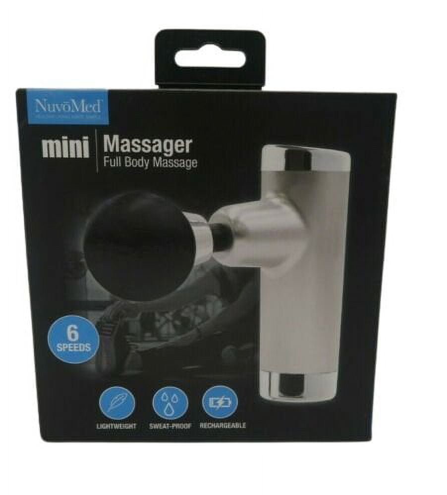 Nuvomed Handheld Mini Massager, Full Body Massage, 6 Speeds