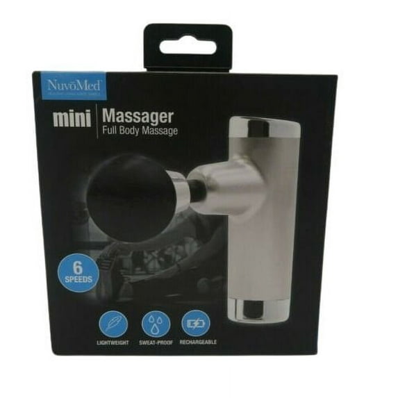 Nuvomed Handheld Mini Massager, Full Body Massage, 6 Speeds