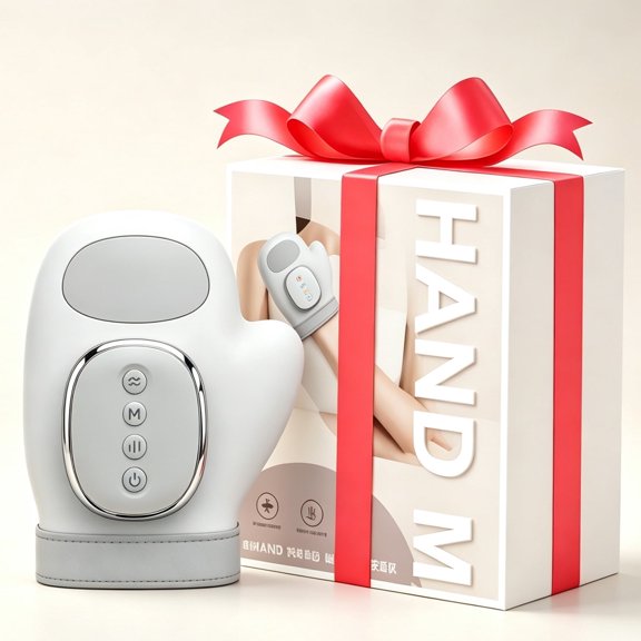 Nuvrek Cordless Hand Massager with Heat and Compression for Finger, Palm & Wrist Relief