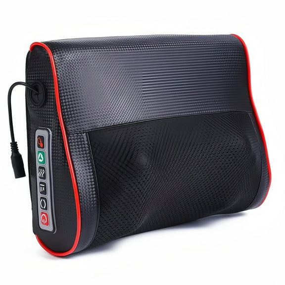 Nuvrek Shiatsu Neck and Shoulder Massager Pillow with Deep Tissue Kneading