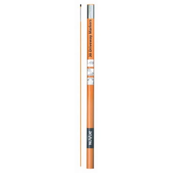 Nuvue Products 245889 46 in. Orange Contractor Driveway Markers