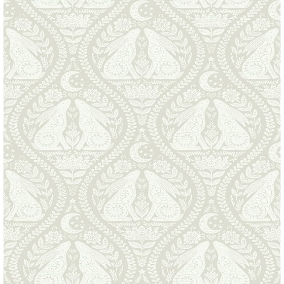 Nuwallpaper Moon Rabbit Peel & Stick Wallpaper