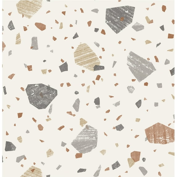 Nuwallpaper Multicolor Earth Veranda Stone Peel & Stick Wallpaper
