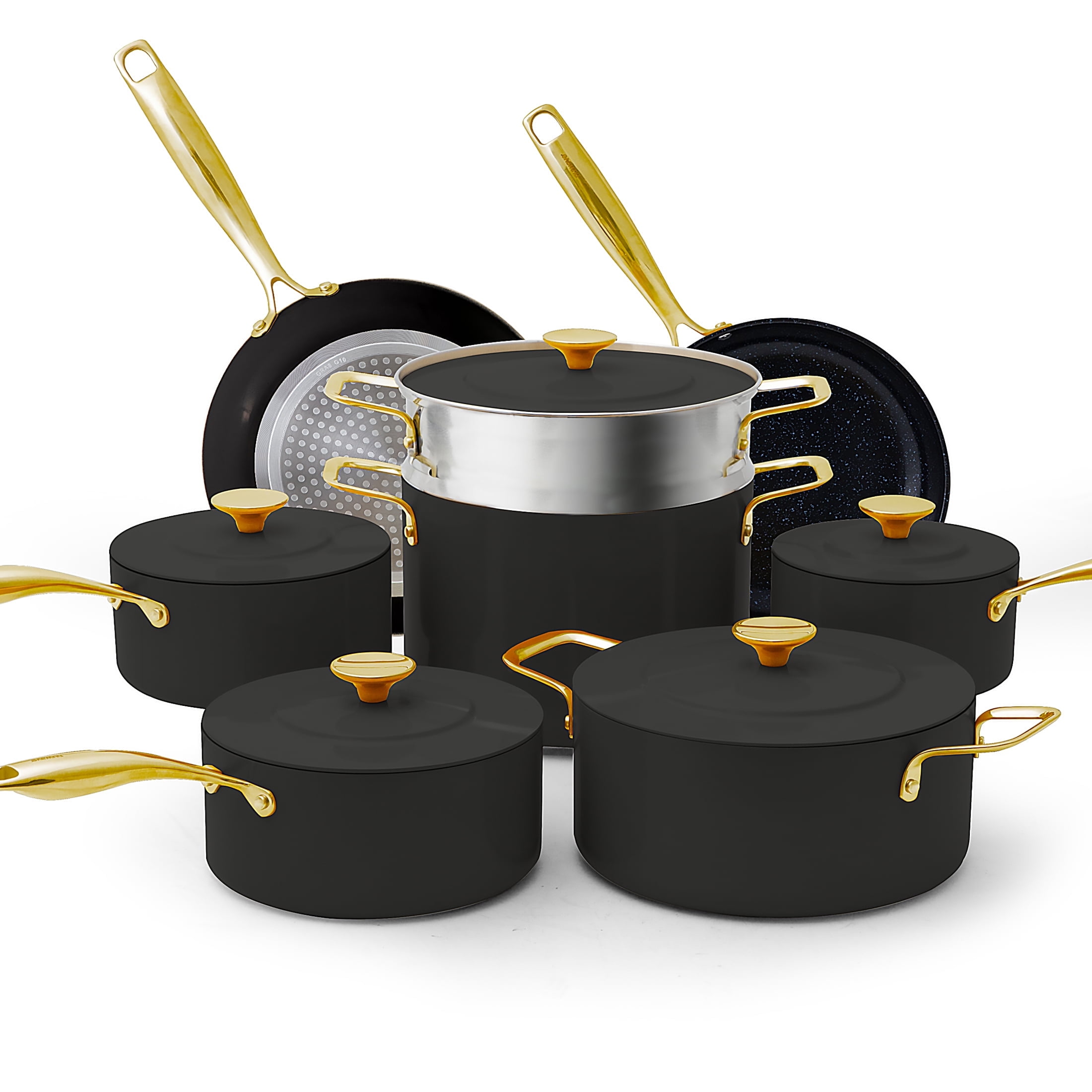 Nuwave 13pc Healthy Duralon Blue Luxury Edition Cookware Set