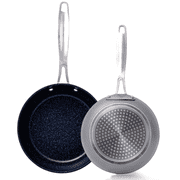 Nuwave Cookware Set - 2PC Duralon Blue Ceramic Non-Stick Cookware Set - Cool Gray