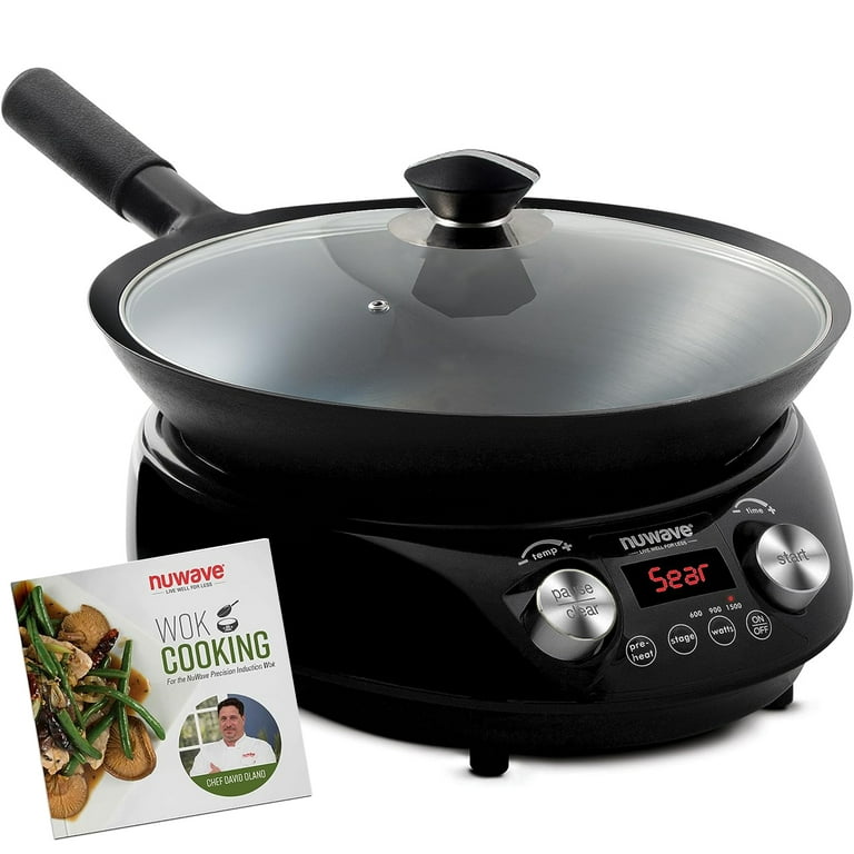NuWave Mosaic Induction Wok, 14-inch Carbon Steel, 3 Wattage NuWave Mosaic Induction Wok, 14-inch Carbon Steel, 3 Wattage