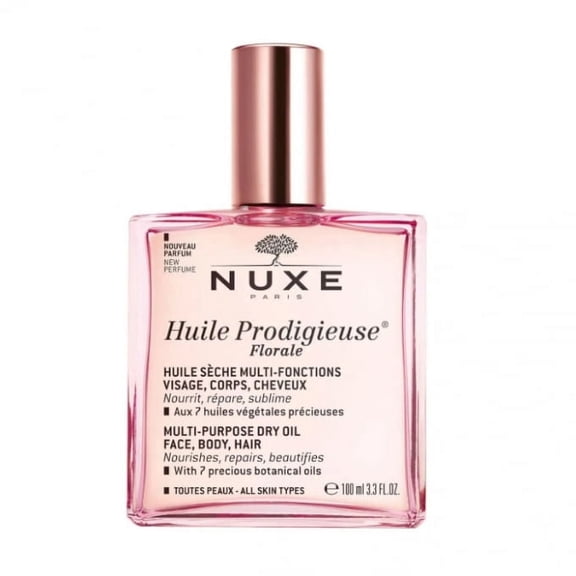 Nuxe Huile Prodigieuse Florale Multi-Purpose Dry Oil for Face, Body and Hair, 3.3 oz