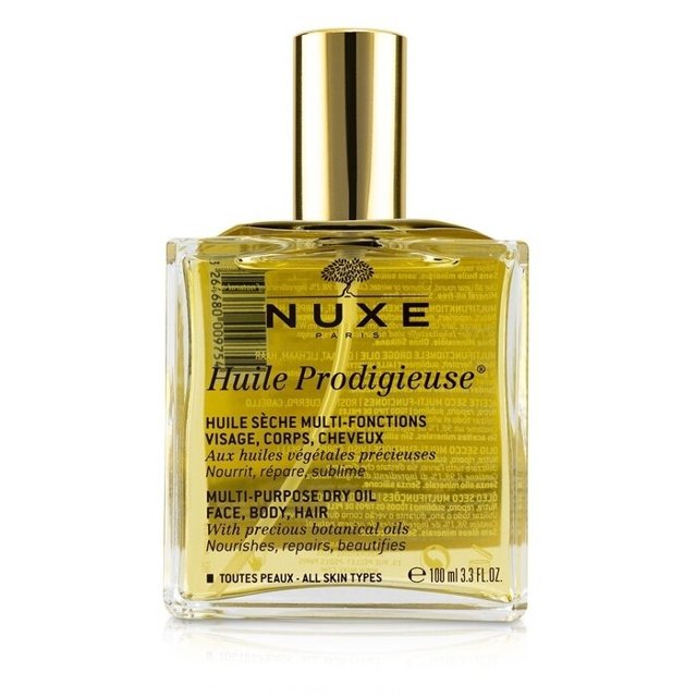 Nuxe Huile Prodigieuse MultiPurpose Dry Oil Hair and Body Oil, 3.3 oz