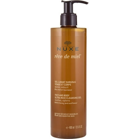 Nuxe Reve De Miel Face & Body Ultra-Rich Cleansing Gel (Dry Sensitive Skin) --400Ml/13.5Oz