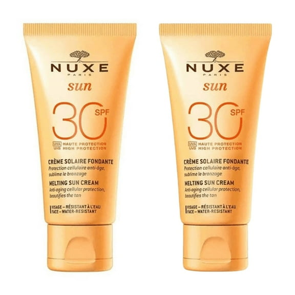 Nuxe Sun Melting Sun Cream For Face Spf30 50ml 2 Pack