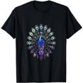 thumbnail image 1 of Mandala Peacock Yoga Zen Meditation Bird Artwork T-Shirt, 1 of 5