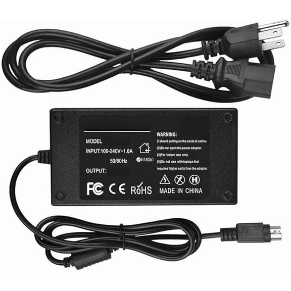 Nuxkst 24V 3-Pin AC/DC Adapter for Star Micronics TSP800 TSP800II TSP84 TSP847 TSP847IIE3 RX POS Receipt Printer 24VDC 2.0A Power Supply Cord Cable Charger PSU