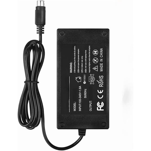 Nuxkst 4-PIN Ac Dc Adapter for Wacom Cintiq 21UX LCD Drawing Tablet DTK2100 DTZ2100 Replacement Switching Power Supply Cord Charger Wall Plug Spare