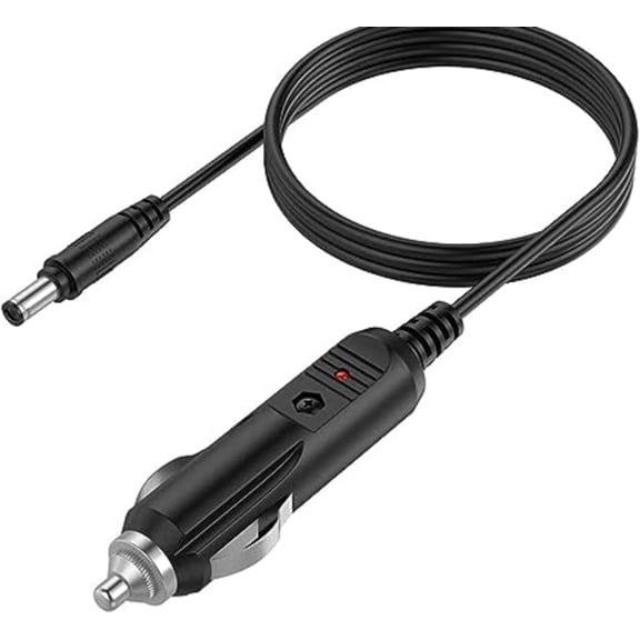 Nuxkst Car DC Adapter for Milwaukee 2590-20 259020 M12 Cordless Job Site Lithium-ION Radio Auto Vehicle Boat RV Cigarette Lighter Plug Power Supply Cord