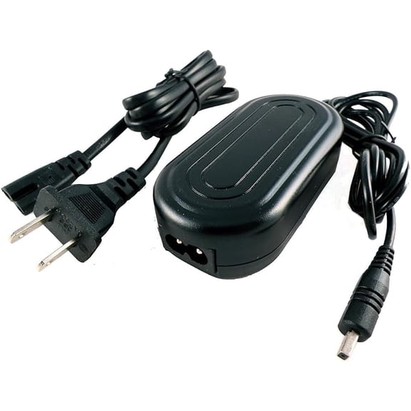 Nuxkst Square Tip AC/DC Adapter for AA-E6A AA-E7 AA-E8 AA-E9 VP-DX2050 Camera Power Supply Cord Cable PS Charger Input: 100-240 VAC 50/60Hz Worldwide Voltage Use Mains PSU