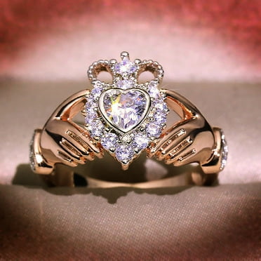 Nuyoaher Rings That Don'T Tarnish Fashion Jewelry Rings for Women Romantic Wedding Band Jewelry Gift Rings For Women