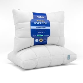 Nuzzle Adjustable Bed Pillow for Side, Back & Stomach Sleepers, 3-in-1 Customizable Firm Loft Design, Luxury Hotel Collection Sleeping Pillow, Standard Size