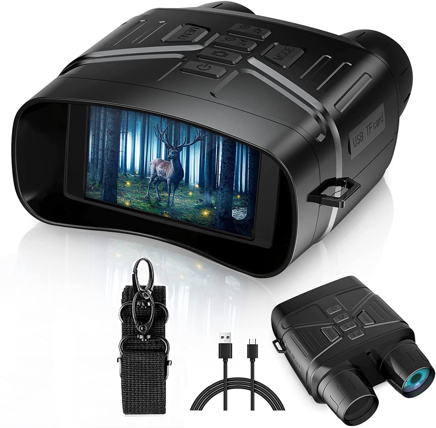 Nv4000 4k HD Night Vision Binocular 3 Inch Large Screen 5X Digital Zoom