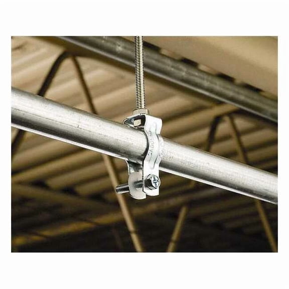 Nvent Caddy Clamp, Conduit; EMT; Pipe Use, 1/2 in, Steel, Galvanized CD0B