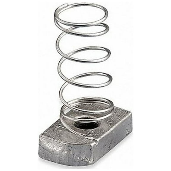 Nvent Caddy Channel Nut With Spring,3/8-16 In,Steel SPRA0037EG