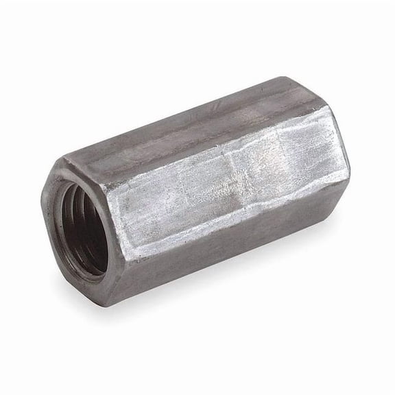 Coupling Nut, 1/2", Steel, Electrogalvanized, 1-3/4 in Lg 0250050EG
